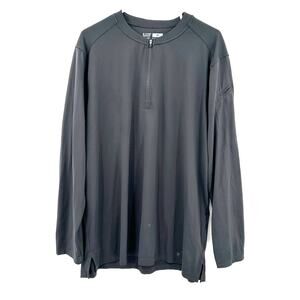 5.11 Tactical Size XL Zip Up Crew Neck Long Sleeve‎ Pullover Gray Sleeve Pocket
